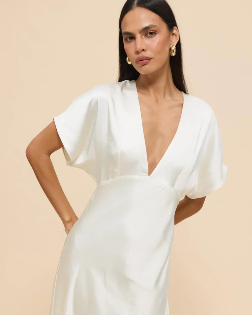 the front of the chancery wedding dress