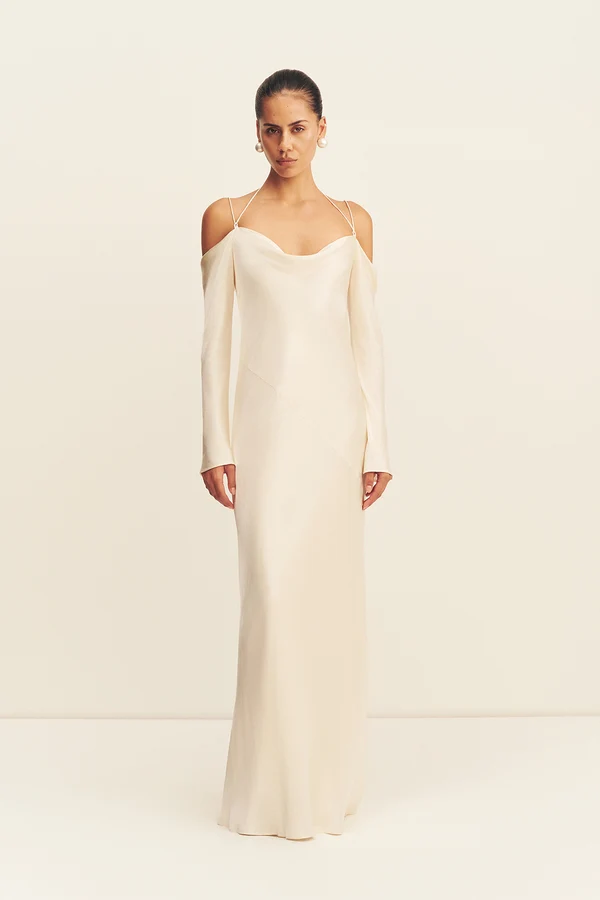 A sleek affordable wedding dress by shona joy, under $500