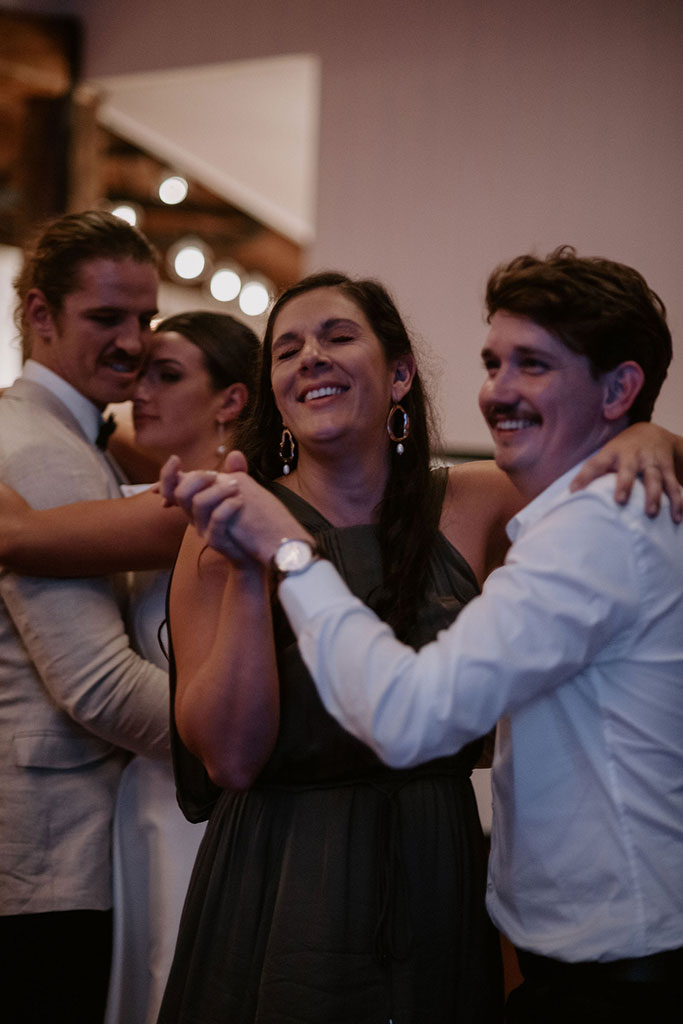 Couples dancing with each other.