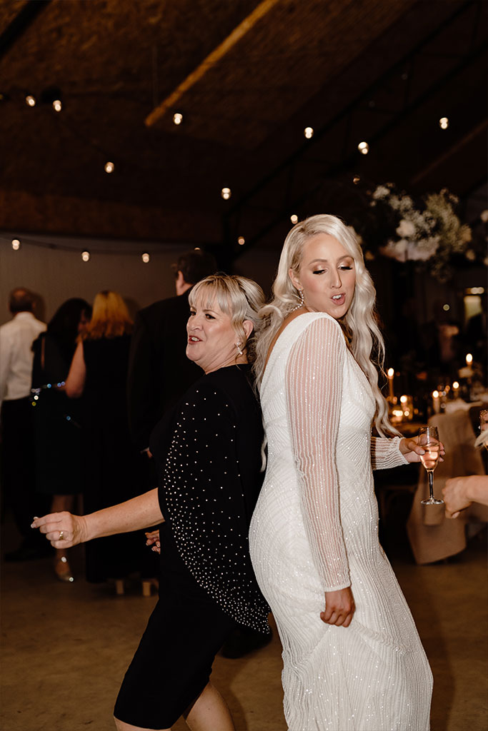 Women dancing.