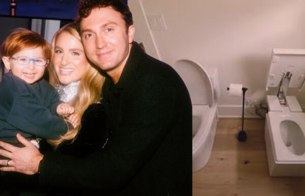 meghan trainor side by side toilets