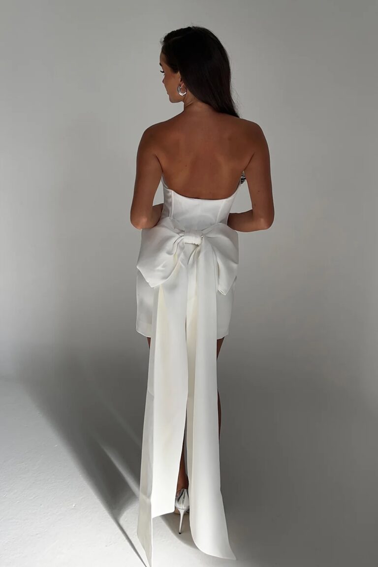 Meshki mini wedding dress