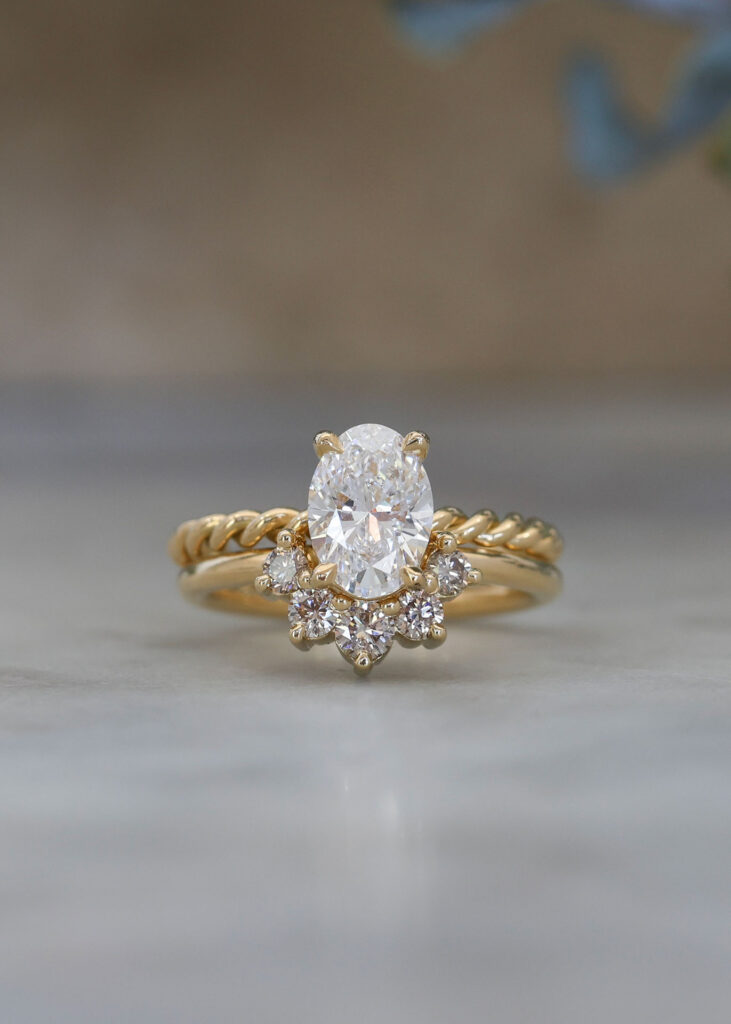 Diamond engagement rings in gold, showcasing timeless craftsmanship and classic design for women.
