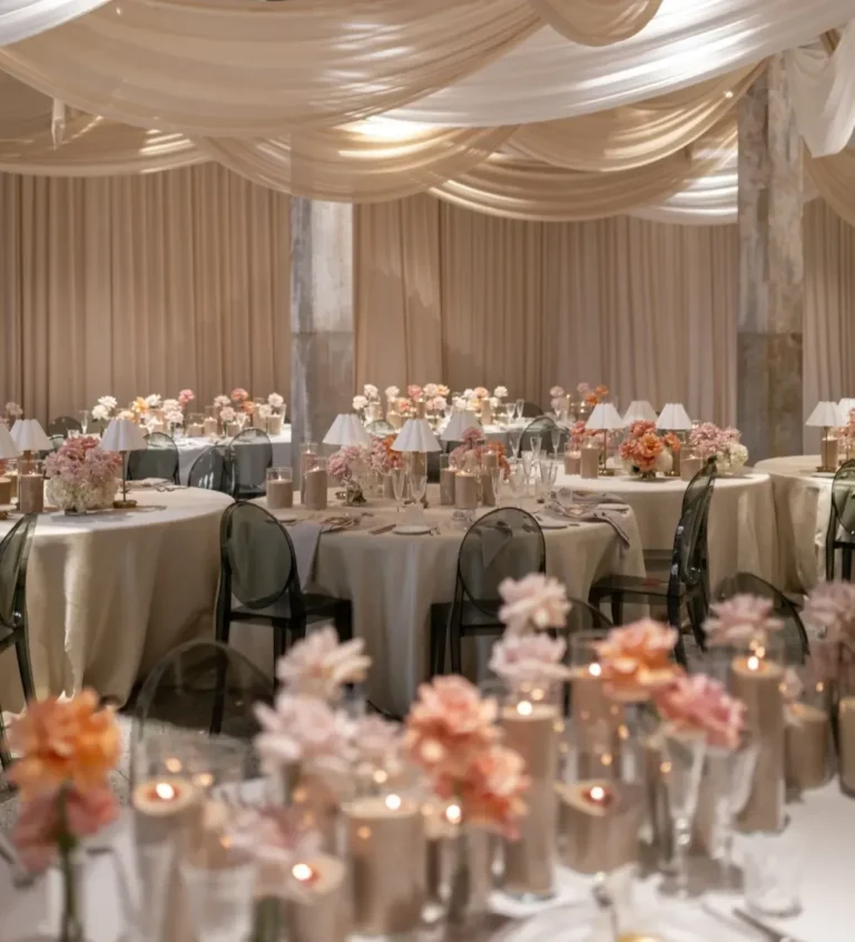 a wedding set up at Alpha in Sydney CBD