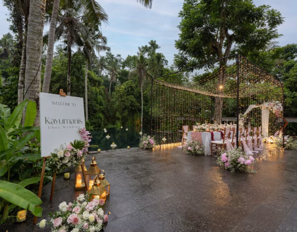 Venues Listing Category Kayumanis Ubud Private Villa & Spa Private Bali wedding ceremony at Kayumanis Ubud Villa and Spa—exclusive destination venue in Bali