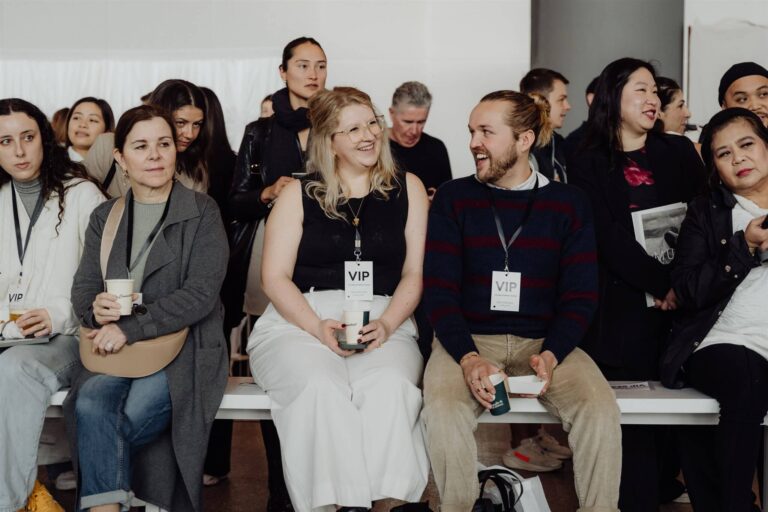 Visitors sitting and watching presentations at wedding expo in Sydney 2025