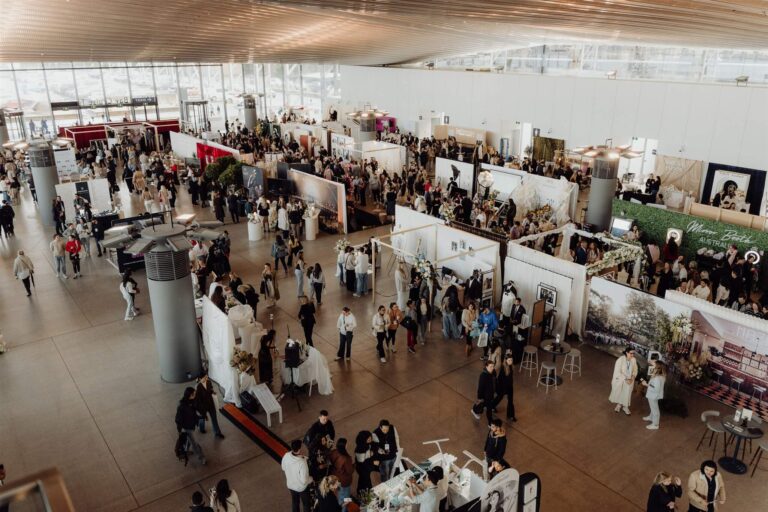 Visitors crowding the venue at wedding expo in Sydney 2025