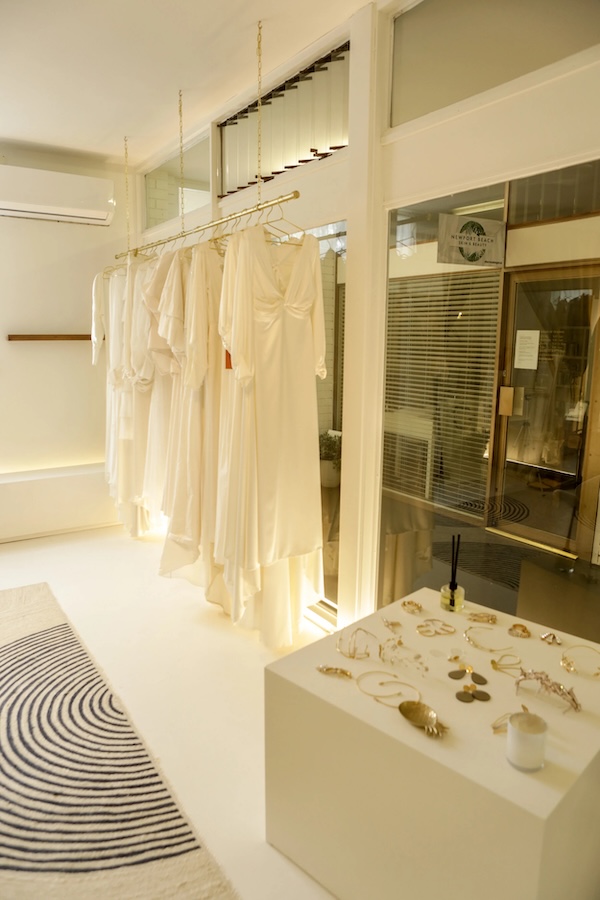 The interior of wedding dress shop in Sydney, L'Eto bridal