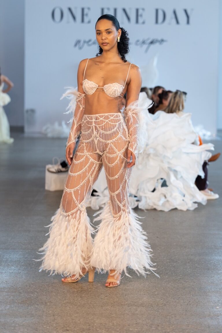 A model at one fine day wedding expo 2026