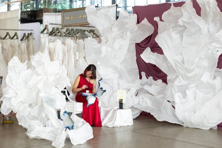 Silk art at one fine day wedding expo 2026