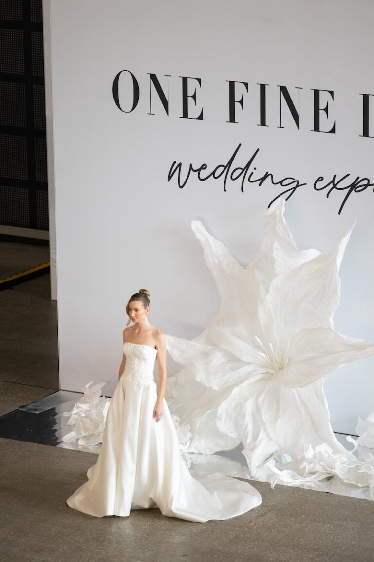 A model at one fine day wedding expo 2026