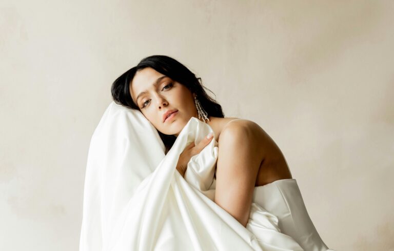 A bride showing an example of a wedding cosmetic treatment timeline