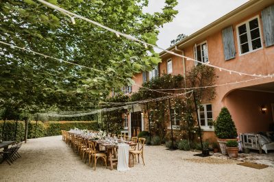 Outdoor rustic wedding venue